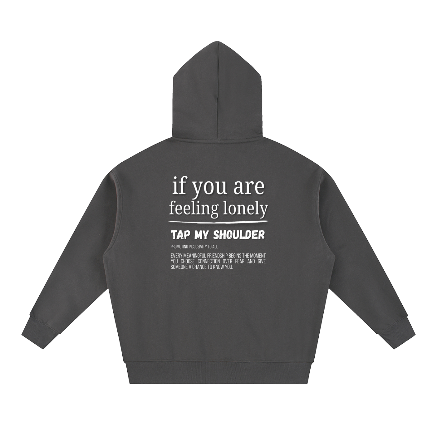 "Tap My Shoulder" Zip-Up