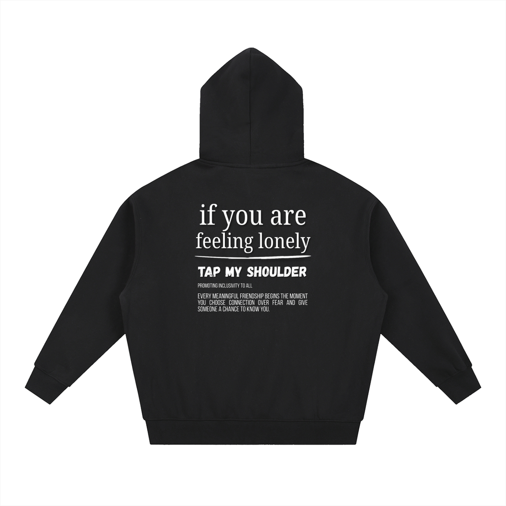 "Tap My Shoulder" Zip-Up