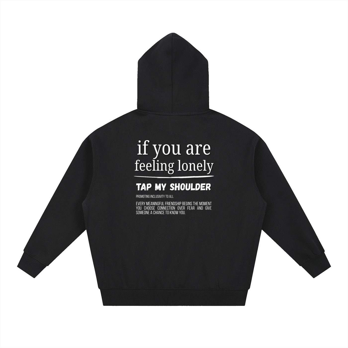 "Tap My Shoulder" Zip-Up